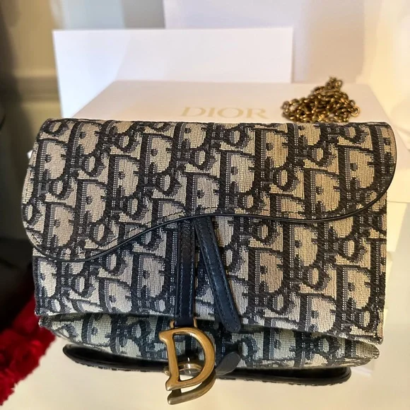 Dior Saddle Long Wallet on Chain - Picture 3 of 10